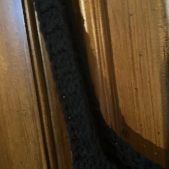 Zara Black and Cream Crochet Knit Color block Sweater Cami Tank Top Small - Picture 7 of 8